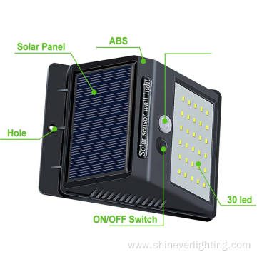 LED PIR Sensor Solar Energy Saving Wall Light